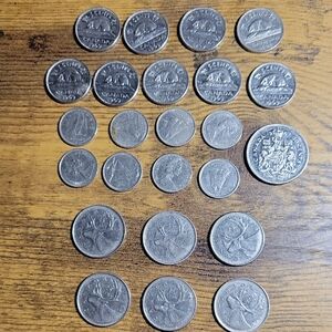 Collection of Canadian Vintage 1969 Coins